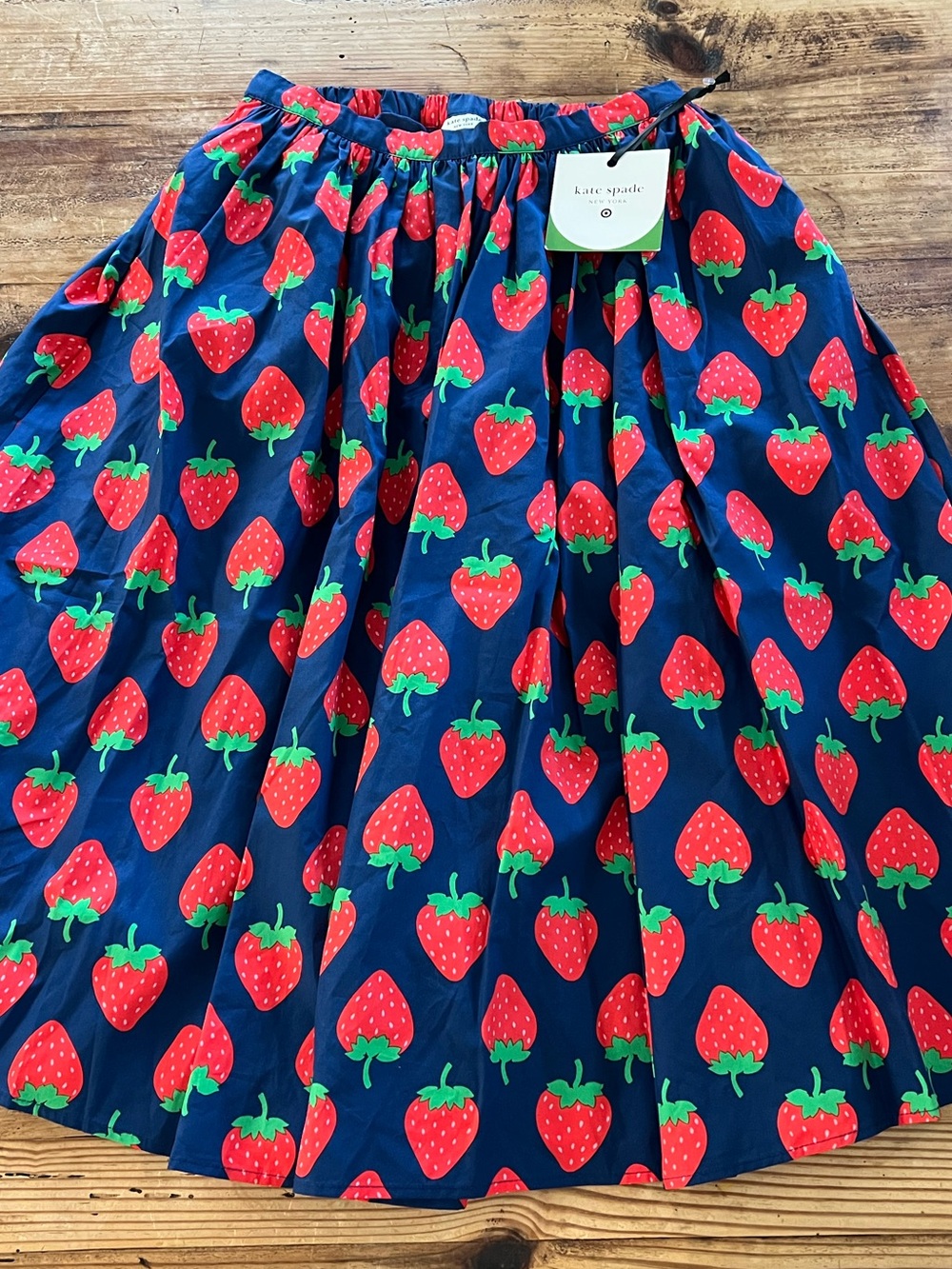 NWT!!! Kate Spade x Target Navy Strawberry Print Skirt Women’s S/Girl’s XL